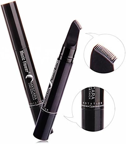 VONISA 3D Persistent Rotary Eye Mascara with Oblique Comb Brush Makeup Thickening Curling Long Eyelash Gel Professinal Elastic Volumizing Natural Lashes Sensational Eyelashes Beauty Cosmetic