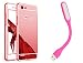 Novo Style Back Cover Case with Bumper Frame Case for OPPO Neo 7  Rose Gold + Mini USB LED Light Adjust Angle / bendable Portable Flexible USB Light RS.329.00