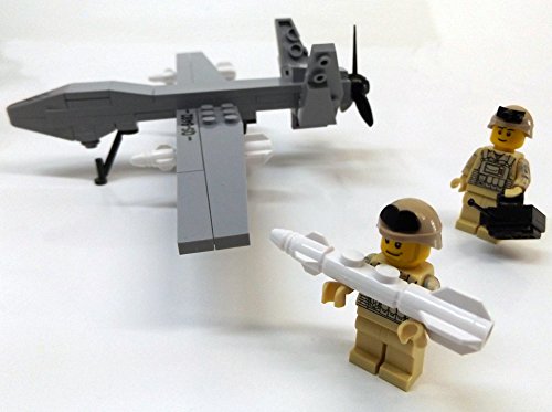 Modbrix 2147- ★ US AIR FORCE Drohne MQ-9 Reaper inkl. custom US ARMY Special Forces Soldaten aus original Lego© Teilen ★ - 2