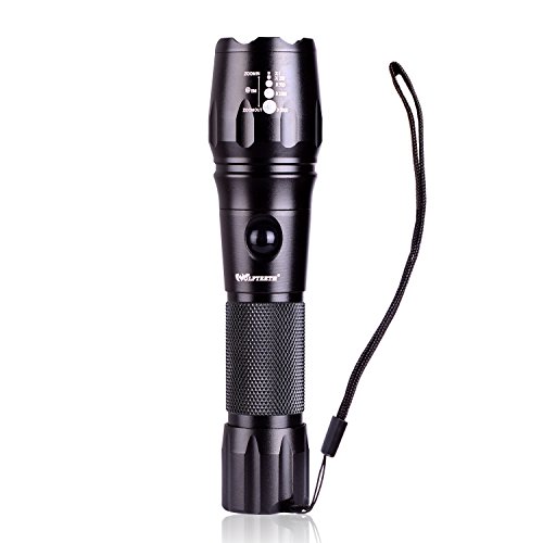 WOLFTEETH CREE XML-T6 LED Taschenlampe 4007EU Powerful, Akku, USB-Kabel, fünf Leuchtvarianten , Taschenlampe super leistungsfähige und Zoomable einstellbarer Intensität Strahl - 2
