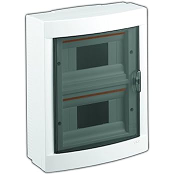 Aufputz Kleinverteiler 16 Module/Sicherungskasten / Verteilerkasten Aufputz IP40, 2-reihig mit ...