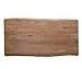 Produktbild DELIFE Tischplatte Live-Edge Baumtisch 140x90x3,5 Akazie Natur Holzplatte Massiv