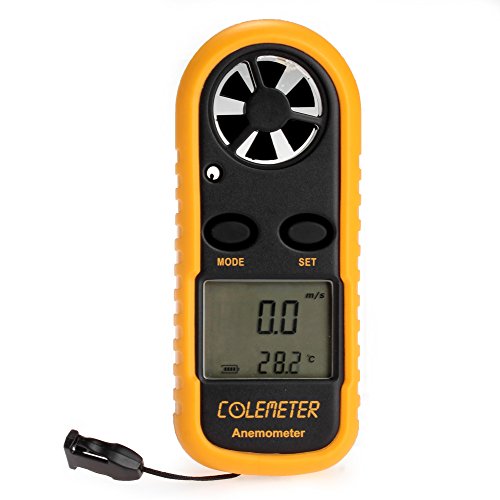 Preisvergleich Produktbild ColeMeter Digitale Wetterstation mit Windmesser und Thermometer
