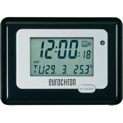 Preisvergleich Produktbild Eurochron HK 212 Funk Wecker Schwarz / Silber Alarmzeiten 1