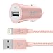 Produktbild Belkin Universal Kfz-Ladegerät mit Lightning Kabel (1,2 m, 2,4 A, geeignet für iPhone 5/5s/5c, iPhone 6/6s/6 Plus/6s Plus, iPhone SE, iPad mini, iPad Air 1+2, iPad Pro) rosegold