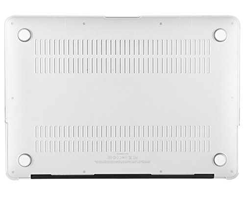 MacBook Air 13 Hülle Case, iNeseon Ultra Slim Gummierte Hartschale Tasche Cover Zubehör, US Transparent und EU Transparent Tastatur Abdeckung Schutzhülle für Apple MacBook Air 13.3 Zoll [Modell:A1466 und A1369] (Transparent) - 5