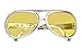 Produktbild erdbeerloft - Elvis Brille Kostüm Sonnebrille Rock´n Roll, Gelb