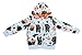 Nova - Boys Fleece Hoodie / Hooded Sweatshirt with Kangaroo Pocket - Zip Closure - Adorable Fox and Bear Print - Blue - UK 12-18m (EU 86)