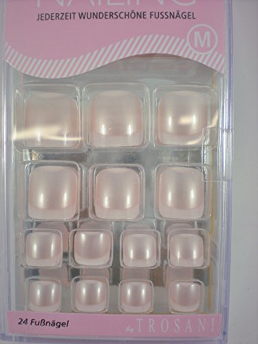 NAILING 24 false toe nails 63102 size M (nails only)