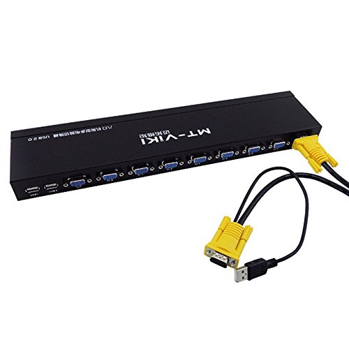Verbesserte mt-viki 8 Port Smart KVM Switch manuell Tastendruck VGA USB Kabel Verlängerung Switcher Konsole mit original Fernbedienung 801uk-l - 4