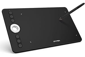 XP-PEN Deco 02 Tablette Graphique 10 Pouces Stylet Passif avec Gomme à 8192 Niveaux sans Batteries + 6 Raccourcis - Idéal Tablette pour Dessin, Education à Distance, Formation en Ligne ect