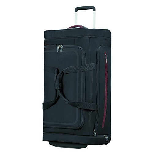 American Tourister Airbeat - Wheeled Duffle Bag 76/28 Sac de voyage, 76 cm, 86 liters, Noir (Universe Black)