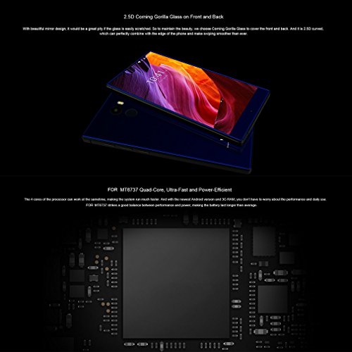Telefonia Mobile Smartphone in offerte, Vkworld Mix Plus 4G Dual SIM Acht-Core 5.5'' Pollici 1280 x 720 HD Touchscreen Android7.0 Smartphone con Sensore Fingerprint, 3GB RAM + 32GB ROM,5MP /13MP,2850mAh