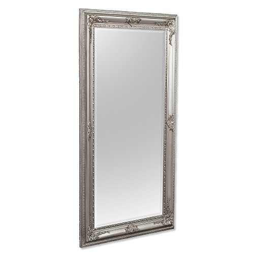 BAROCK WANDSPIEGEL Eve 200x110cm SPIEGEL ANTIK SILBER POMPÖS HOLZRAHMEN FACETTE - 2