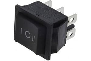 Omkopplare vippströmbrytare 3 lägen ON/OFF/ON DP 15A 220V Faston