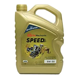 GoMechanic Speed 5W 30 API SN+ Advance Polar Technology High Performance Longer Protection Full Synthetic Engine Oil For All Passenger Cars, 3L