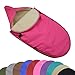 Produktbild BAMBINIWELT universaler Winterfußsack für Babyschale (z.B: Maxi-Cosi) oder Kinderwagen, aus Wolle UNI (Pink)