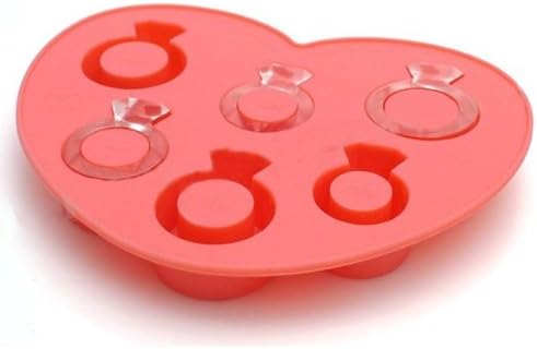 JustForMoo Pink Diamond Ring Ice Cube Tray