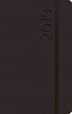 Agenda Struktur schwarz S 312419 2019: Terminplaner klein. Terminkalender als Ringbuch mit Wochenkalender, Gummiband und Jahresplaner 2019 - 8 x 12,5 cm by