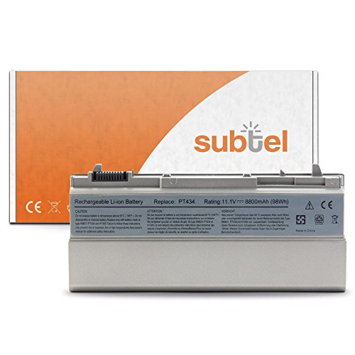 subtel® Qualitäts Akku (8800mAh) für Dell Latitude E6400 / E6400 ATG / E6410 / E6500 / E6510 / Precision M2400 / M4400 PT434 Notebookakku Laptopakku Ersatzakku Batterie