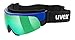 Produktbild uvex Reithelme uvex Sonnenbrille cross shield II small pro, one size, green/mirror blue (S3); clear blue mirror (S1)