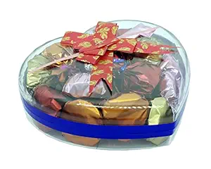 RICHU CHOCOLATES AND MORE RichU Heart Shape Gift Box 15 Pcs, Butterscotch, Almond, Fruit & Nut, Orange, 1 count