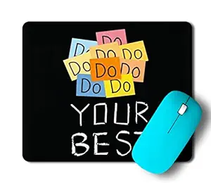 3k Designer Gaming Mouse pad for Laptops Desktop PC Gaming Wireless Mouse for Office Girls Boys Kids (Quote Do Your Best)