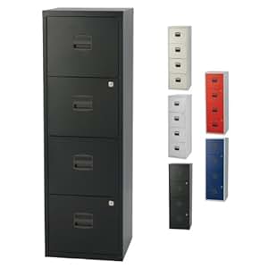 Home Office Hängeregistraturschrank mit 4 Schubladen einbahnig