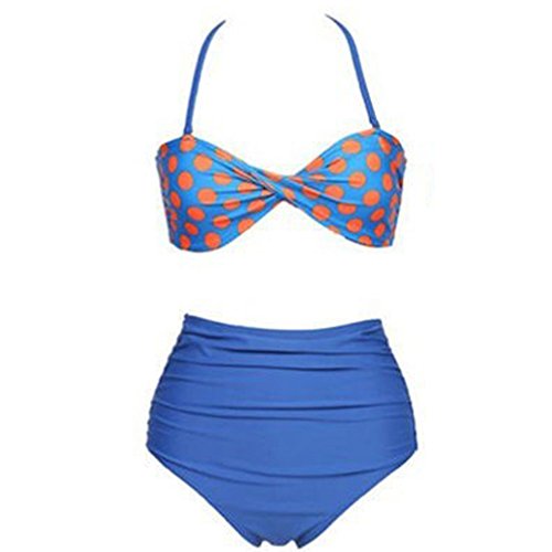 Retro Vintage Talle Alto 2 piezas Bikini Bañador bañadores C L