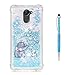 Produktbild Grandoin Enjoy 7 Plus Hülle,Y7 Prime Hülle, 3D Bling Flüssig Fließende Schwimmende Shiny Sparkle Glitter Crystal Ultra Dünn Weiche TPU Silikon Case Cover für Huawei Enjoy 7 Plus / Y7 Prime (Elefant)