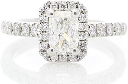 Precious Jewels UK - DIAMOND Halo Engagment Ring 1.02ct E VS2 Platinum. Certificate By AGI