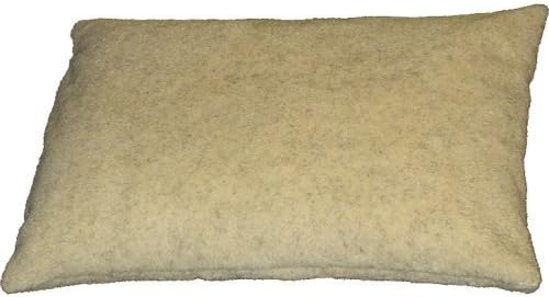PnH® Super Soft Sherpa Fleece Dog Bed Cushion – CASHMERE COLOUR– Fleece on Both Sides, Unique Luxury Deep Fill Channelled Fibre Filling to Prevent Shape Loss - Large 95cm x 64cm