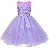 iiniim Girl's Kids Pincess Lotus Flower Dress