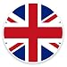 Produktbild 2 x 10cm/100mm Union Jack UK Britische Flagge Karte Fenster kleben Aufkleber Auto Van Wohnmobil Glas #9067