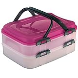 COM-FOUR® Partycontainer Transport-Box, Kuchenbehälter und...