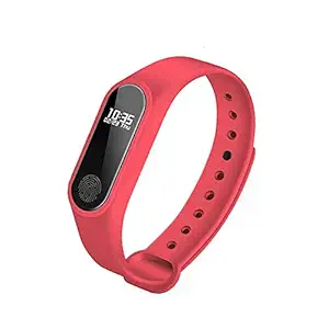 ABYAT Smart Band Bluetooth Health Wrist Smart Band Monitor | Smart Health for Men & Women Activity Fitness Tracker Wrist Band - Watch/Health Bracelet/Smart Watch (Red)