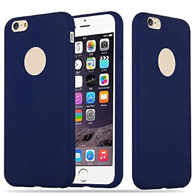 Cadorabo Coque pour Apple iPhone 6 Plus/iPhone 6S Plus en Candy Bleu FONCÉ - Housse Protection Souple en Silicone TPU avec Anti-Choc et Anti-Rayures - Ultra Slim Fin Gel Case Cover Bumper