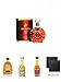 Produktbild Remy Martin XO Cognac Frankreich 0,35 Liter + Hennessy Fine de Cognac Frankreich 5 cl + Martell VS Fine de Cognac Frankreich 0,05 Liter MINI + Martell VSOP Cognac Frankreich 0,05 Liter MINI + Schiefer Glasuntersetzer eckig ca. 9,5 cm Ø 2 Stück