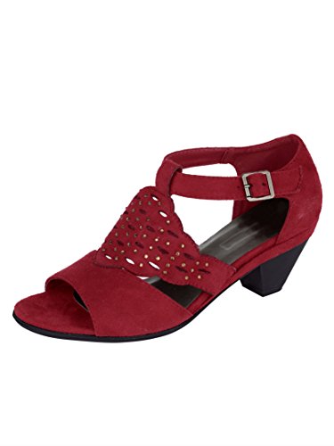 Damen Sandalette mit dekorativen Ziersteinchen by Liva Loop