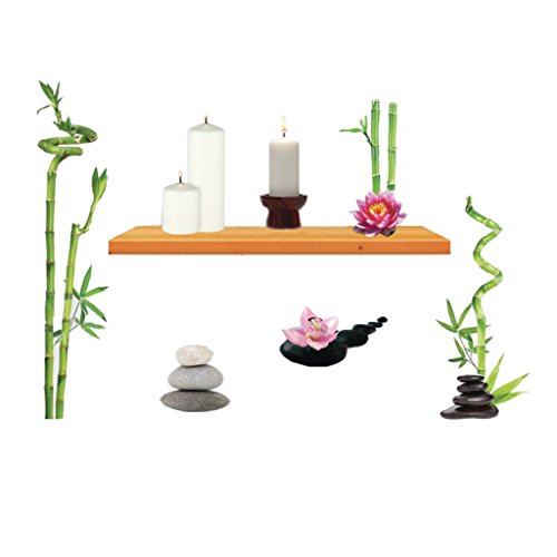 Preisvergleich Produktbild MagiDeal 3d Grüne Aufkleber Aufkleber Bambusse Wand Zu Hause Raumdekor