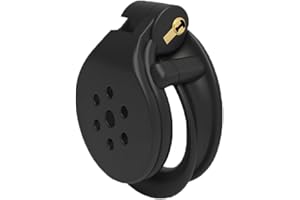 SeLgurFos CB-PB Jaula de pene con estampado 3D Jaula de castidad plana, Dispositivo de esclavitud de castidad Fetiche Juguete sexual masculino (PB-3)