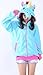 Price comparison product image Girls Ladies Unicorn Hoodies Pink Blue Cartoon Watercolour Sky Christmas Hoody Hoodie Sweatshirt (Blue, Age 12-14)