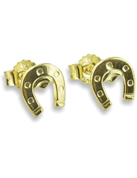 Hufeisen Ohrstecker aus 333 echt Gold