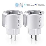 ✔Kleinste Smart Steckdose: AISIRER WLAN Steckdose ist das kleinste und attraktivste Gerät seiner Art weltweit. Sein modernes Design passt perfekt zu jedem Interieur.,wird es nicht die Steckdose neben ihm besetzen, sparen Sie die Mühe des Kaufs viele Stecker. Gewindeart Design für Steckdosenschalter. Antirutsch Design für Plug & Pull.