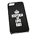 Produktbild Schwarz Cover für iPhone 5/5S 1442 Schwarz Keep Calm und Love Raki