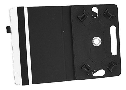 Emartbuy® Jumper EZpad 4s 10.1 Zoll Tablet PC Universal ( 9 – 10 Zoll ) Weiß Premium PU Leder 360 Grad rotierende Stand Folio Geldbörse Tasche Hülle + Weiß Eingabestift - 3
