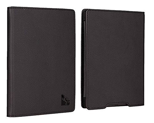 Gecko Covers - Kobo Aura H2O H  lle Luxus - Schwarz - eReader Schutzh  lle aus hochwertigem PU-Leder eReaderh  lle mit Aufweck StandbyFunktion eReader