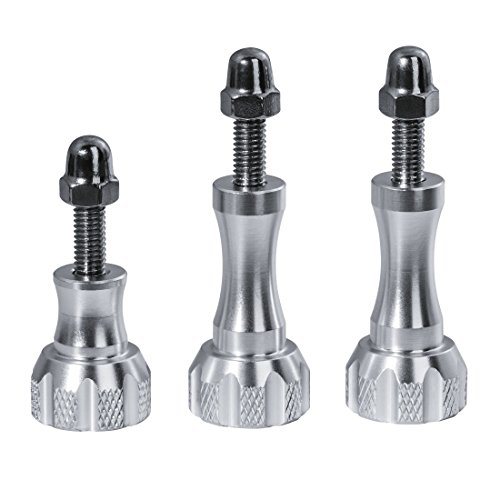 Preisvergleich Produktbild Hama Schrauben-Set für GoPro (2 x lang, 1 x kurz, inkl. Muttern, rostfreier Edelstahl) GoPro Action-Cam Befestigung