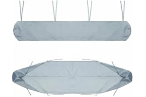 HONSEADEK Custodia per tenda da sole resistente alle intemperie per esterni, antipolvere, con copertura per riporre le corde, copertura per veranda da patio, giardino, patio (2,5 m, grigio)