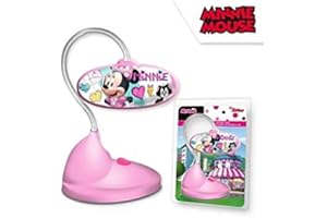 Kids WD19713 Minnie Lampada Led da tavolo, Rosa, colore/modello assortimento